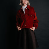 The "Sibiel" Corduroy Jacket - Red