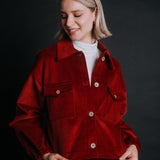 The "Sibiel" Corduroy Jacket - Red