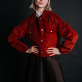 The "Sibiel" Corduroy Jacket - Red