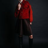 The "Borsa" Corduroy Skirt - Dark Brown