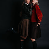 The "Borsa" Corduroy Skirt - Dark Brown