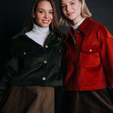 The "Sibiel" Corduroy Jacket - Green