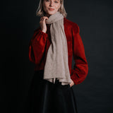 The “Ovidiu” 100% Wool Shawl – Beige