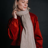 The “Ovidiu” 100% Wool Shawl – Beige