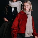 The “Ovidiu” 100% Wool Shawl – Ecru