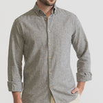 De IONESCU Godeanu linen shirt – Grey Chambray – product showcase video