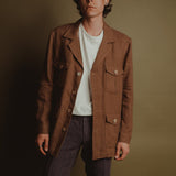 The Safari 100% Hemp Jacket - Brown