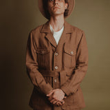 The Safari 100% Hemp Jacket - Brown