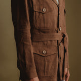 The Safari 100% Hemp Jacket - Brown