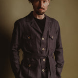 The Safari 100% Hemp Jacket - Charcoal