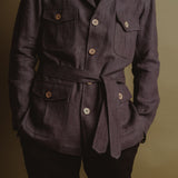 The Safari 100% Hemp Jacket - Charcoal