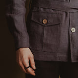 The Safari 100% Hemp Jacket - Charcoal