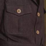 The Safari 100% Hemp Jacket - Charcoal