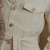 The Safari 100% Hemp Jacket - Beige