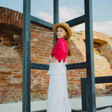 The Suru Ladies Linen Trousers - Off White