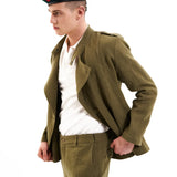 Jachetă militară din cânepă - kaki