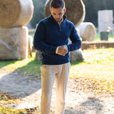 The Monor Wool Jumper - Indigo