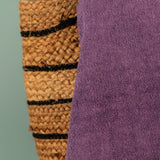 The Teora Linen Bathroom Towels - Purple