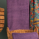 The Teora Linen Bathroom Towels - Purple