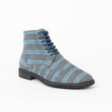 The Siret 100% Hemp Boots - Stripped Blue