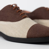 The Danube 100% Hemp Shoes - Beige & Brown