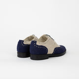 The Danube 100% Hemp Oxford Shoes - Beige & Blue