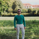 Viscri Linen-Cotton Sweatshirt - Green
