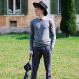 Viscri Cashmere-Cotton Sweatshirt - Grigio