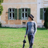 Viscri Cashmere-Cotton Sweatshirt - Grigio