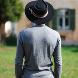 Viscri Cashmere-Cotton Sweatshirt - Grigio