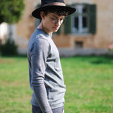 Viscri Cashmere-Cotton Sweatshirt - Grigio