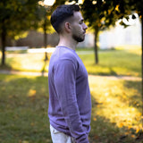 Viscri Linen-Cotton Sweatshirt - Lavanda