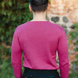 Viscri Linen-Cotton Sweatshirt - Plum