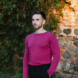 Viscri Linen-Cotton Sweatshirt - Plum