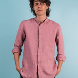 The Regia Hemp Shirt - Salmon Pink