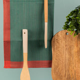 The RENZO 100% Cotton Kitchen Towel - Green