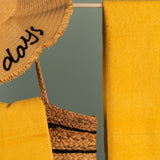 The Teora Linen Bathroom Towels - Yellow