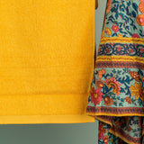 The Teora Linen Bathroom Towels - Yellow