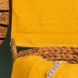 The Teora Linen Bathroom Towels - Yellow